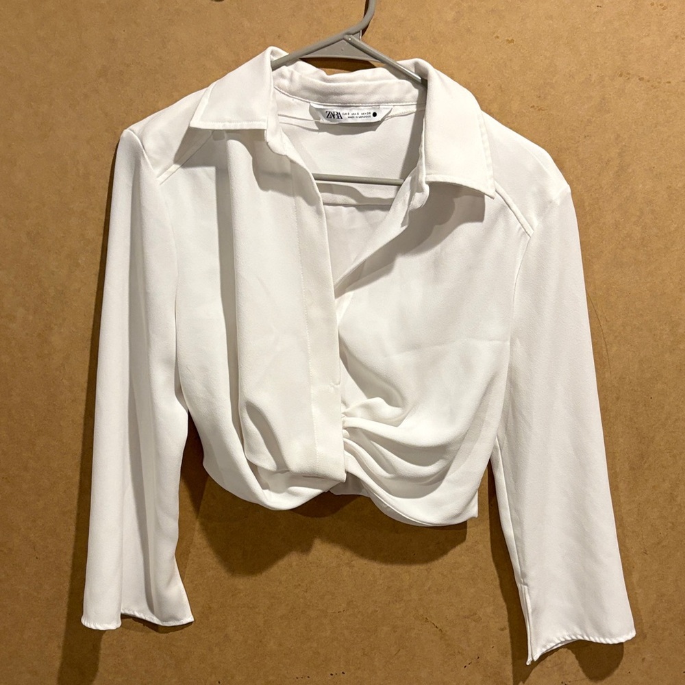 Zara Elegant White Blouse for Women